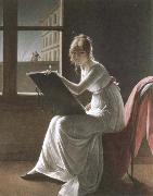 Marie Bracquemond portrait of mademoiselle charlotte du val d ognes Spain oil painting artist